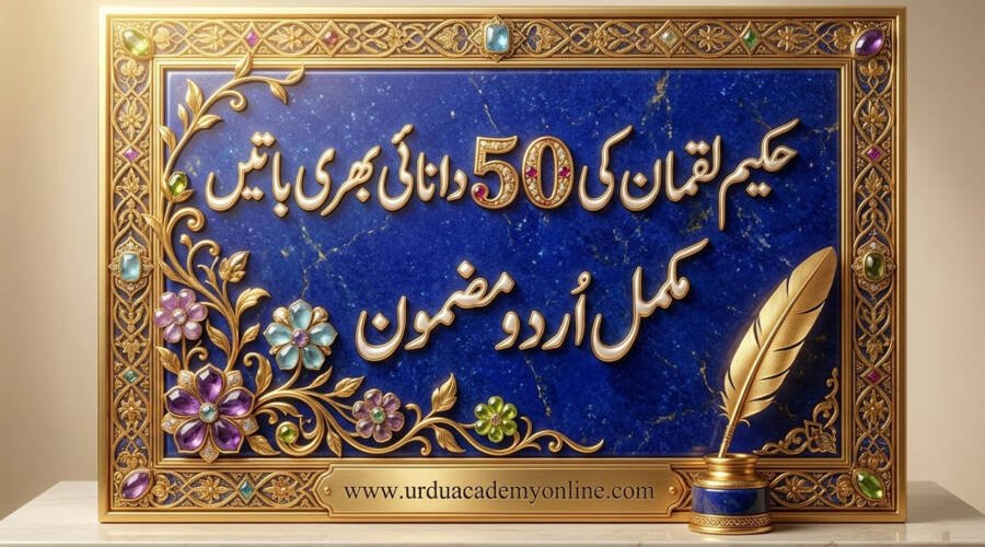 حکیم لقمان کی 50 دانائی بھری باتیں – ایک مکمل اصلاحی اور اسلامی رہنمائی حکیم لقمان کی دانائی بھری باتیں